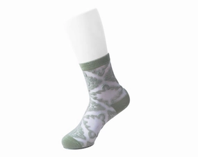Sage Mid-Calf Mesh Sock