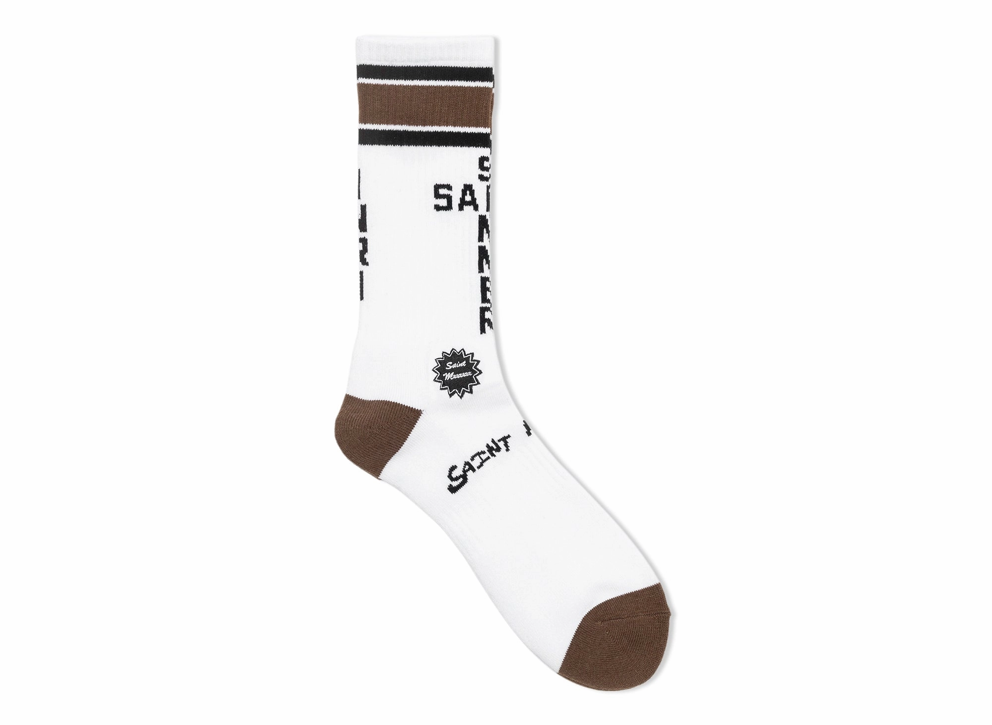 Saint Michael Saint Sinner Socks in Brown xld