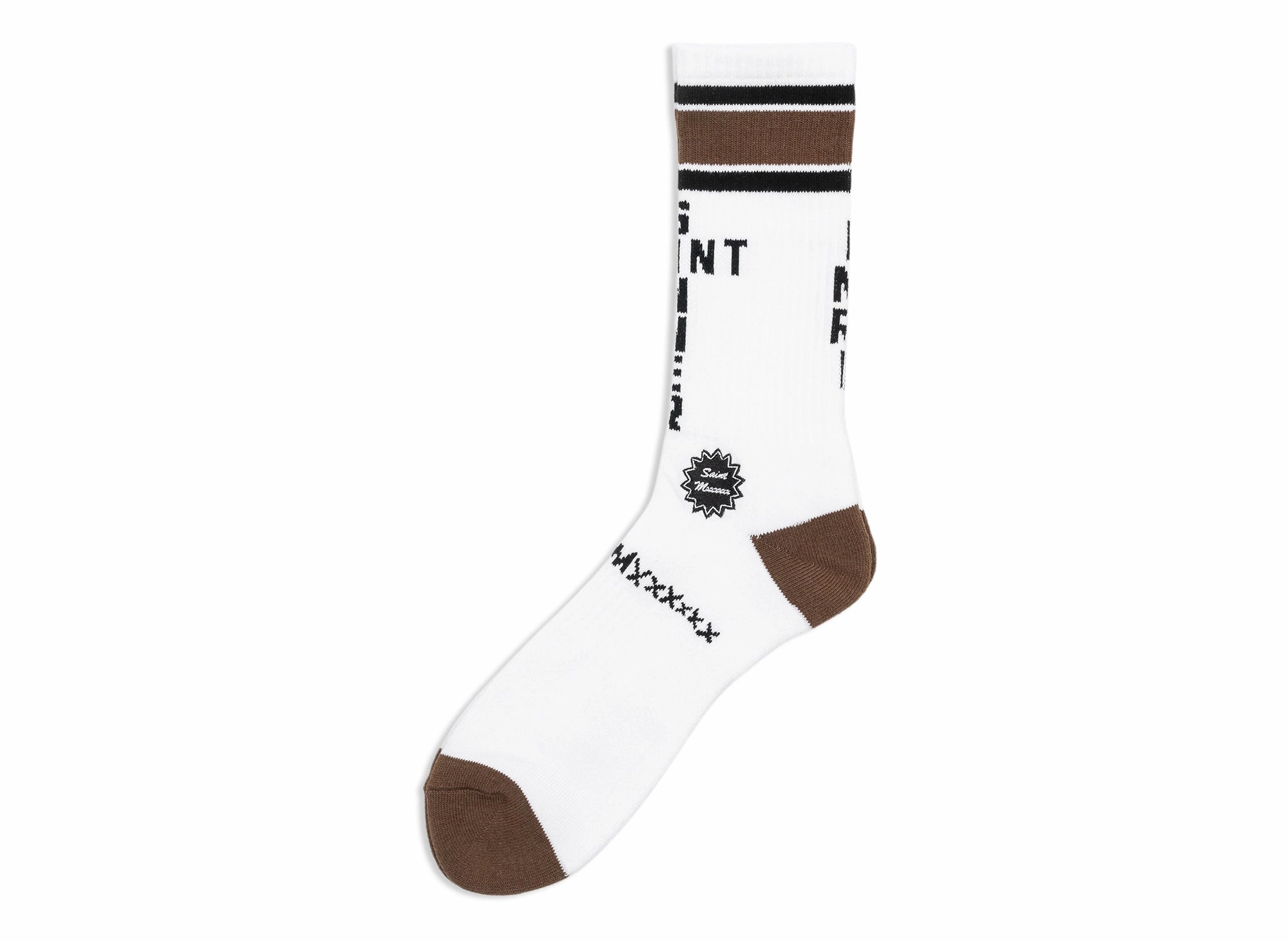 Saint Michael Saint Sinner Socks in Brown xld