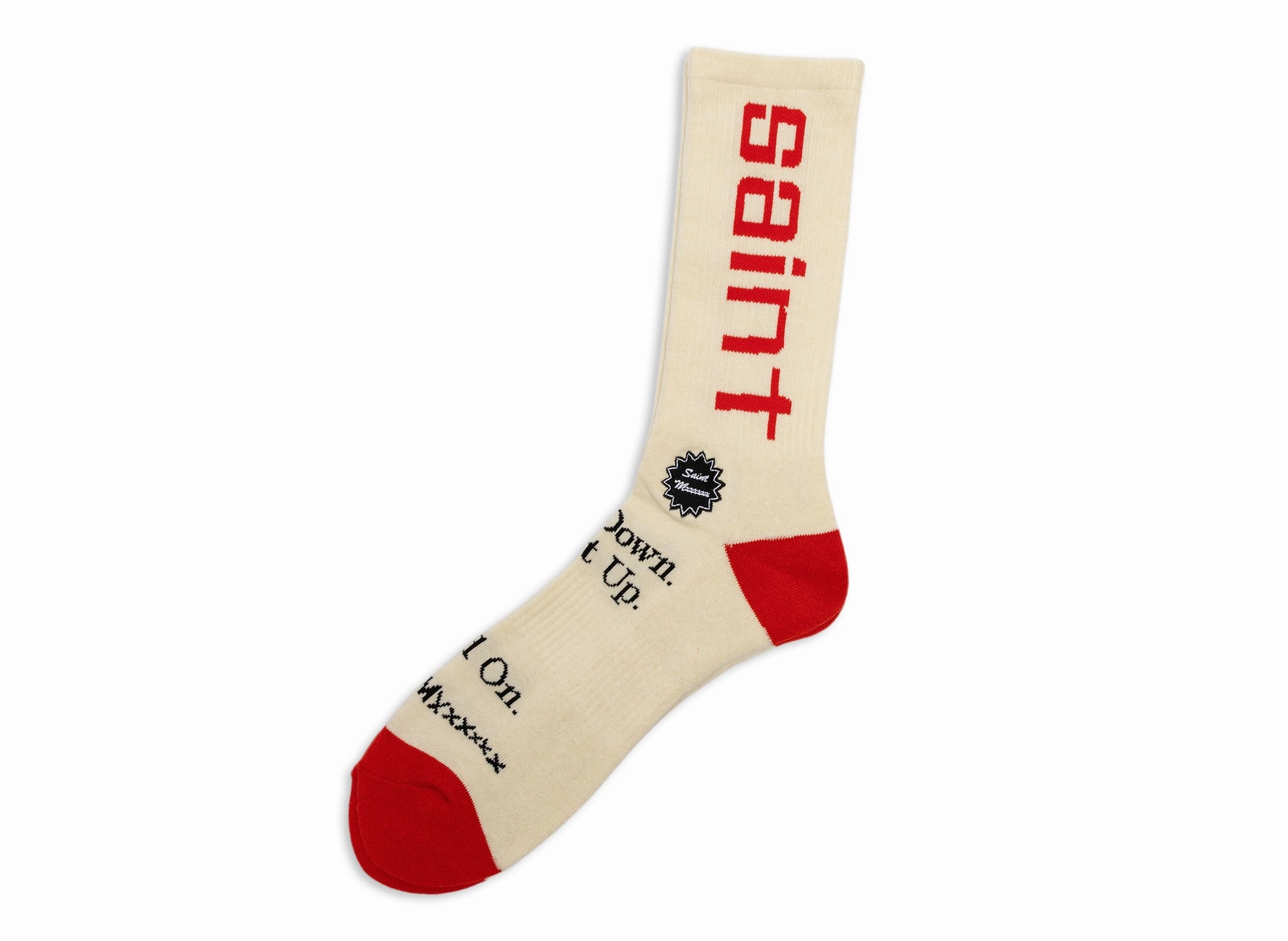Saint Michael Sit Down Socks in Ecru xld