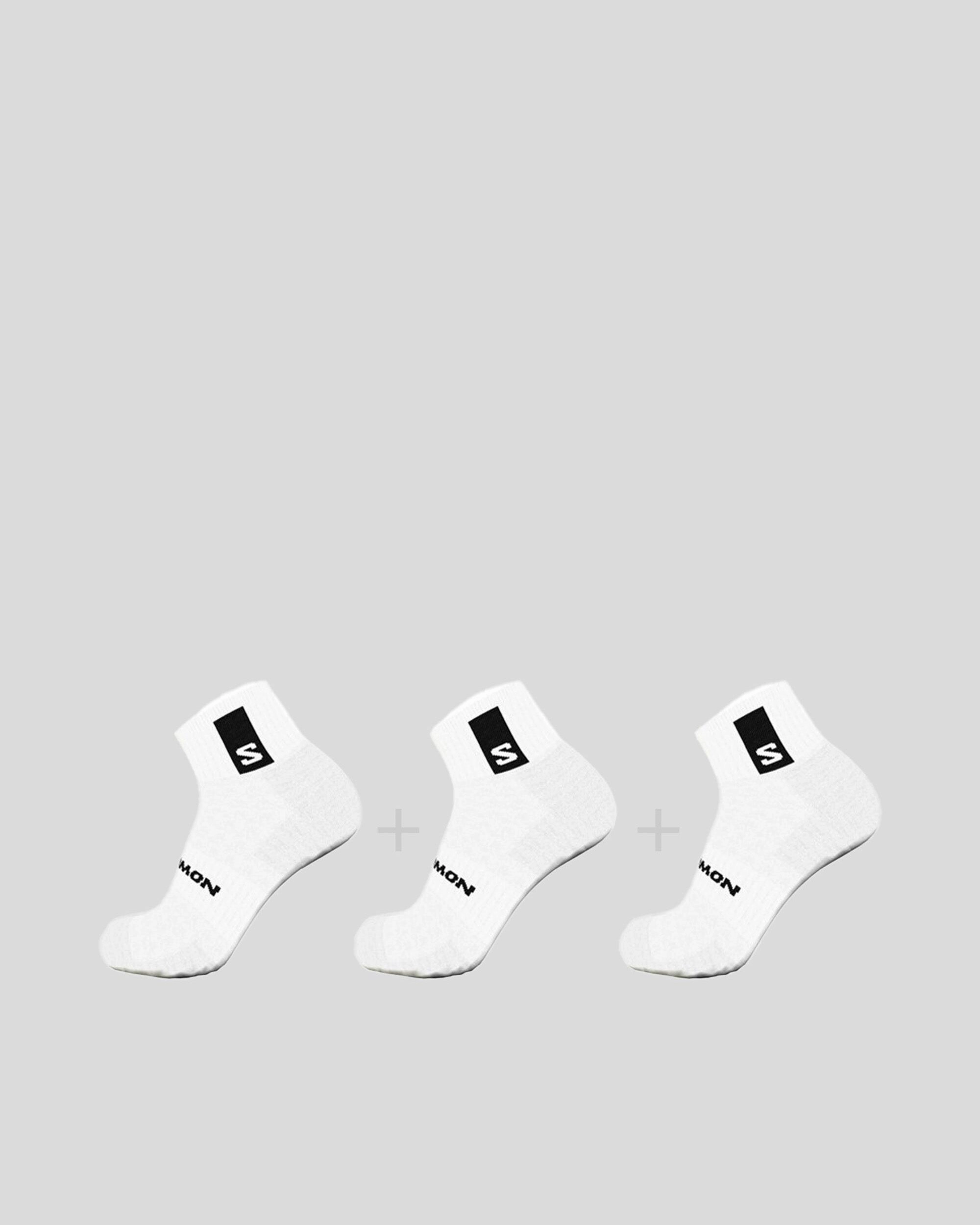 Salomon Everyday Ankle Socks 3-Pack - White/White