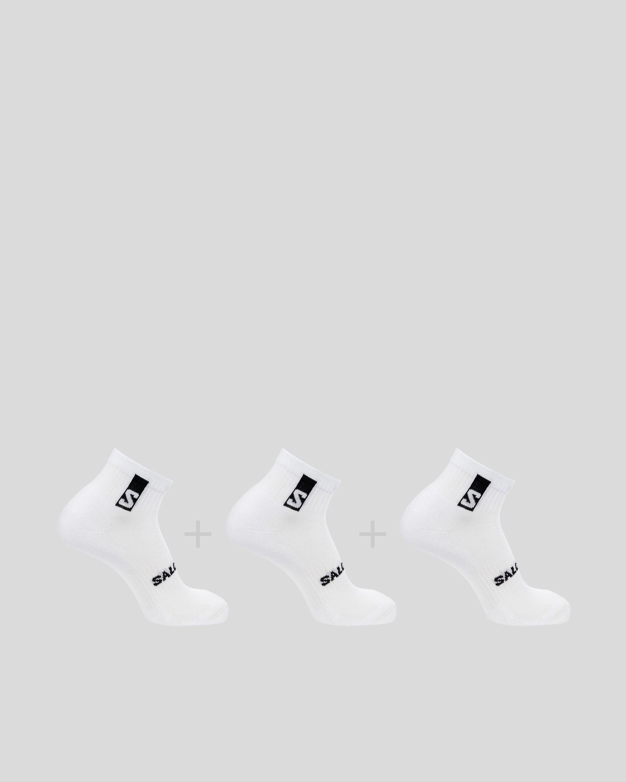 Salomon Everyday Ankle Socks 3-Pack - White/White