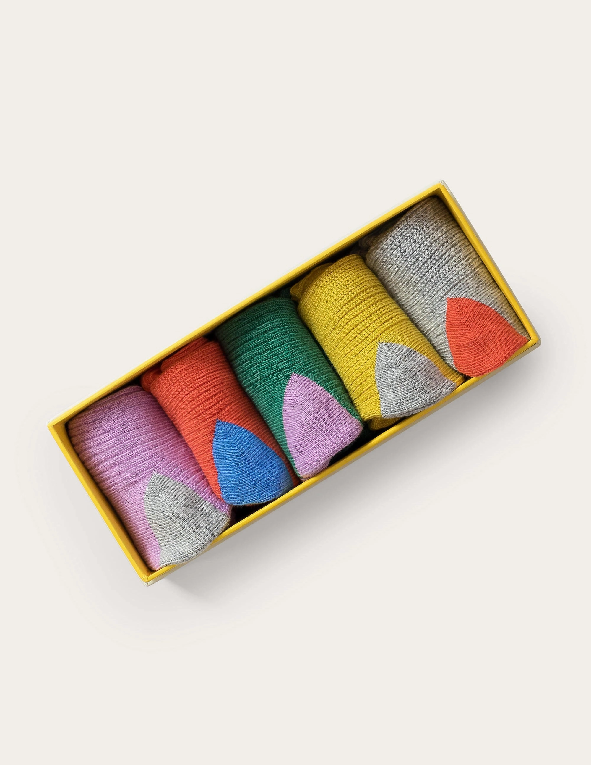 Sock Box 5 Pack-Multi Rib