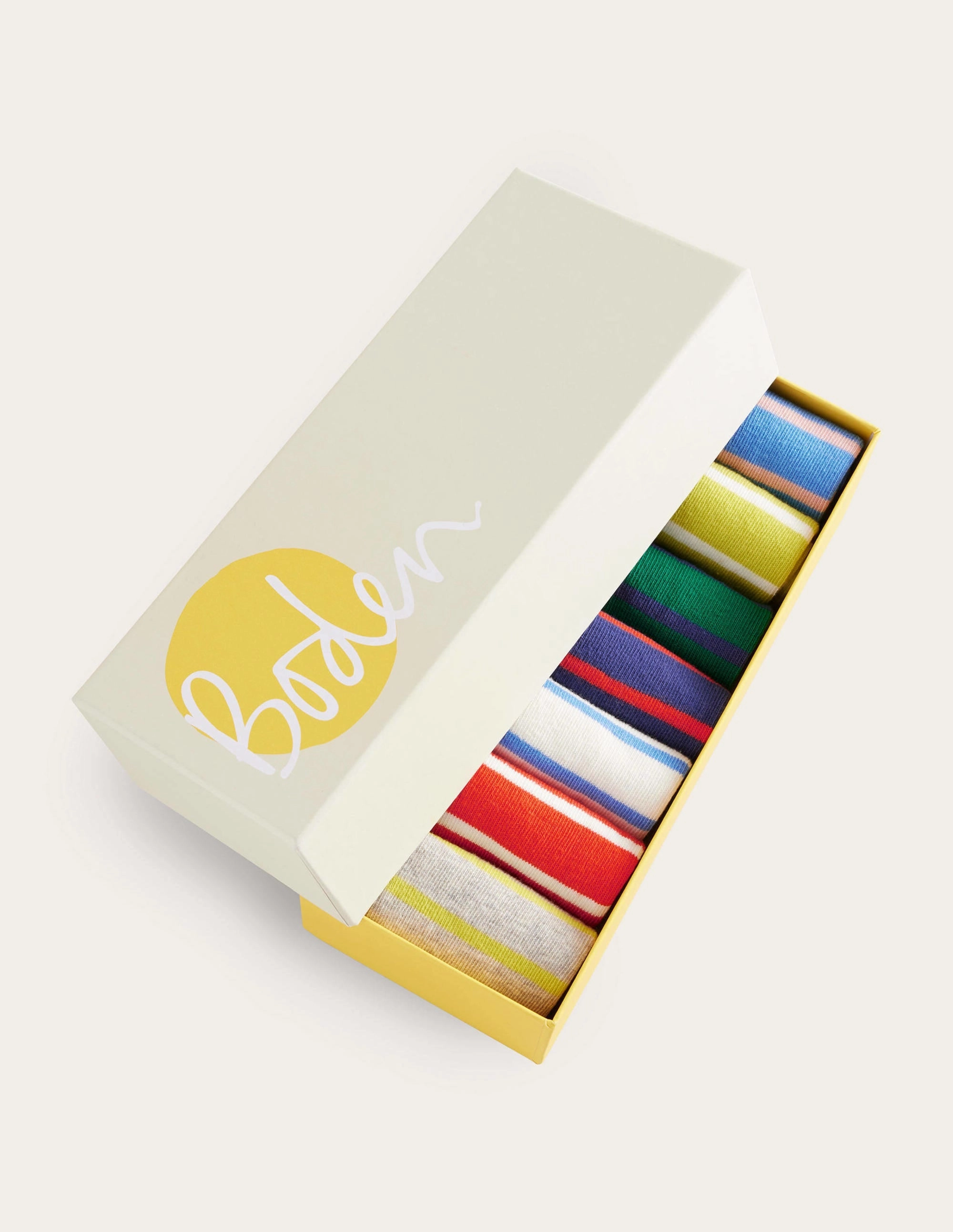 Sock Box 7 Pack-Breton Stripe