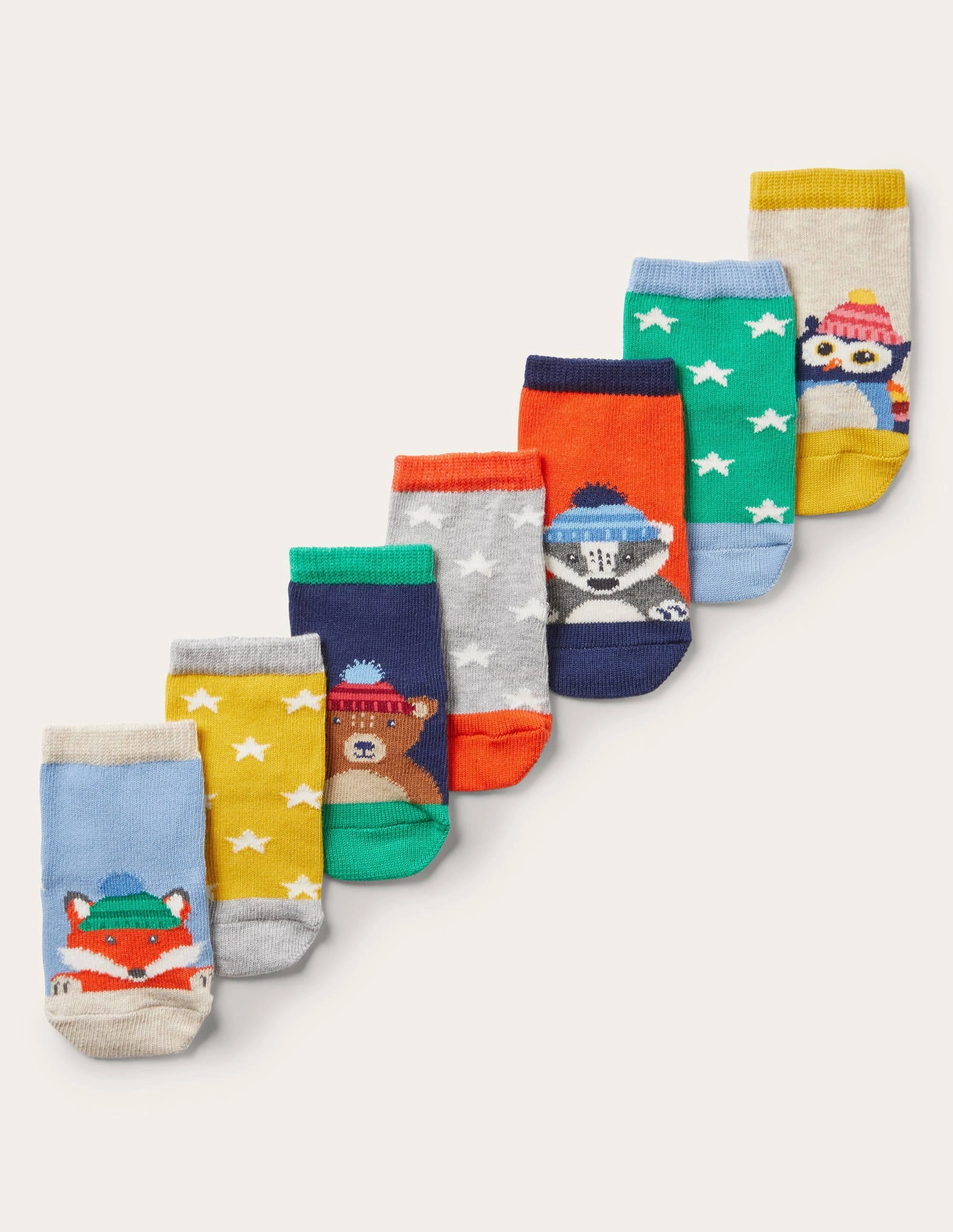 Sock Box 7 Pack-Furry Animals