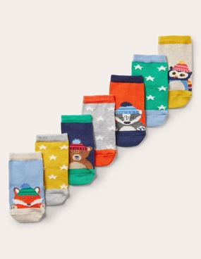 Sock Box 7 Pack-Furry Animals