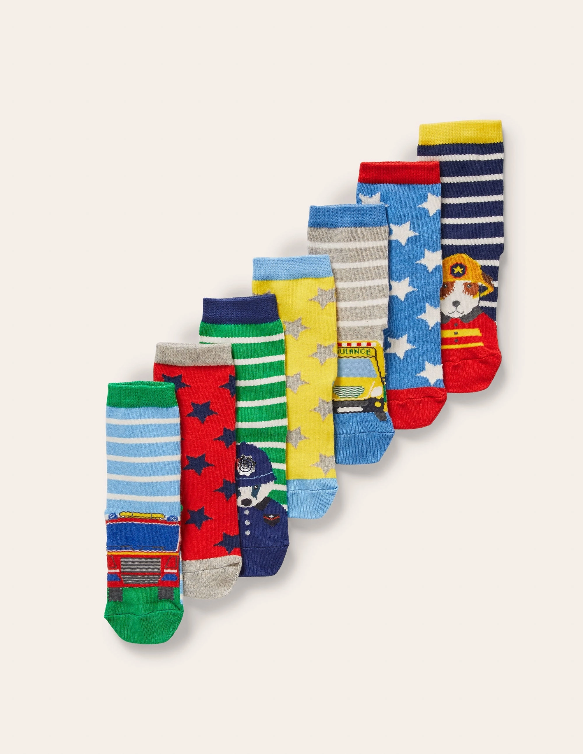 Sock Box 7 Pack-Multi Officers
