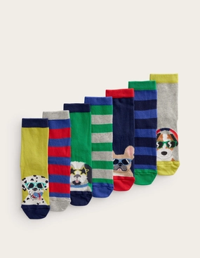 Socks 5 Pack-Multi Dogs