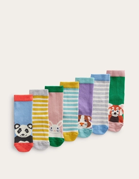 Socks 7 Pack-Multi Animal