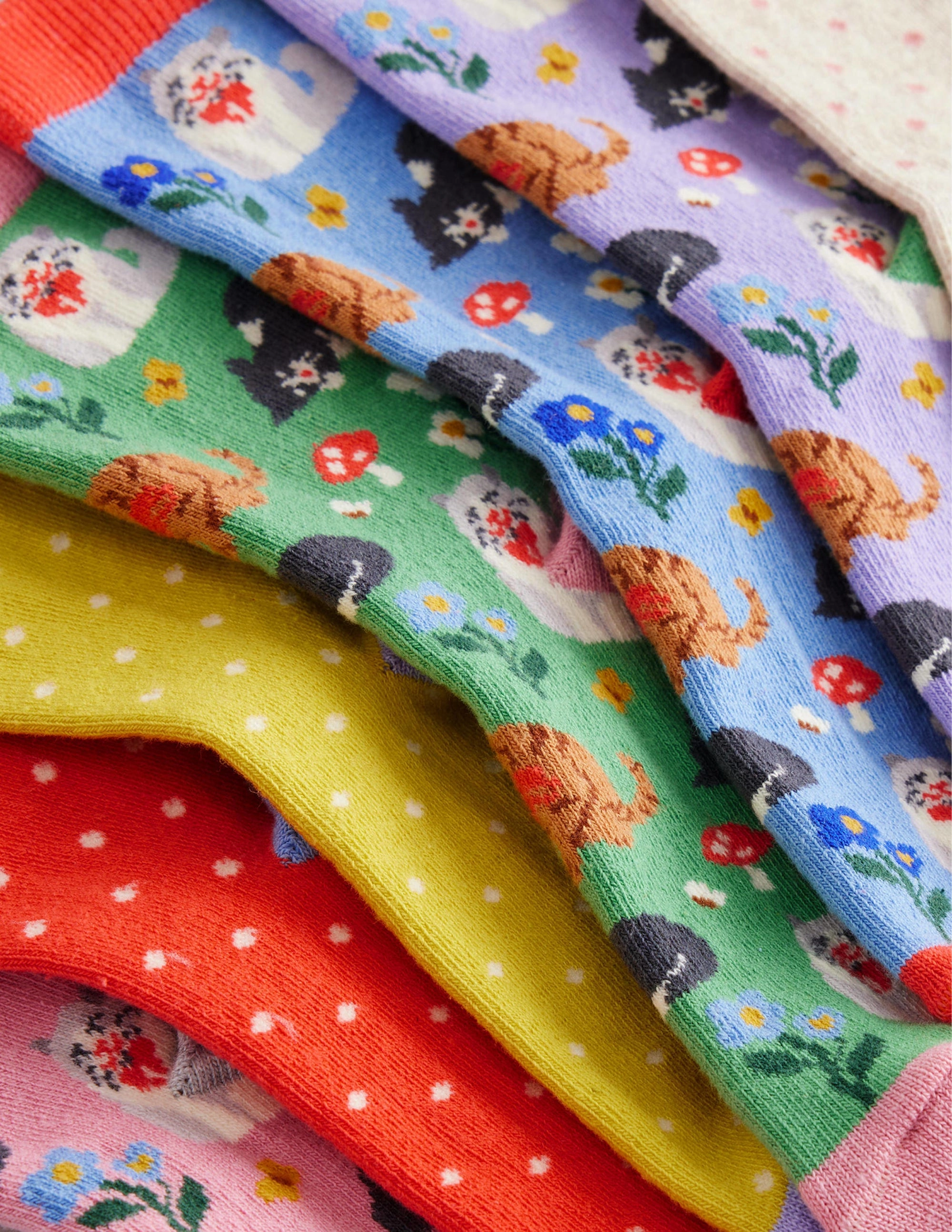 Socks 7 Pack-Multi Cats