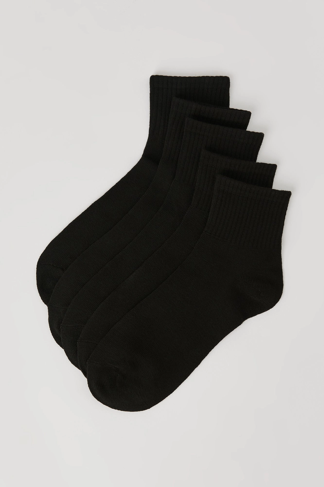 Solid Quarter Socks (5 Pack)