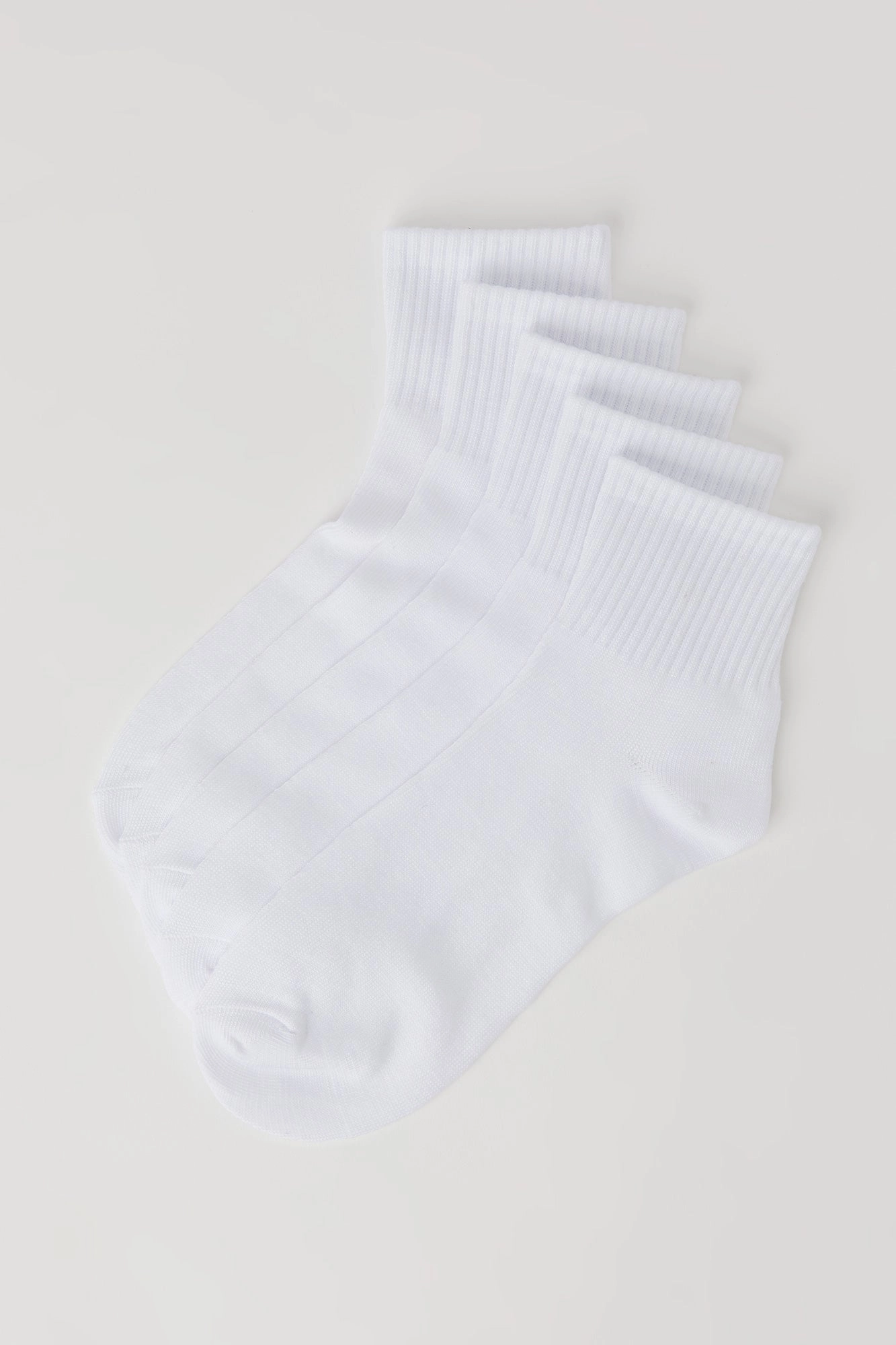 Solid Quarter Socks (5 Pack)