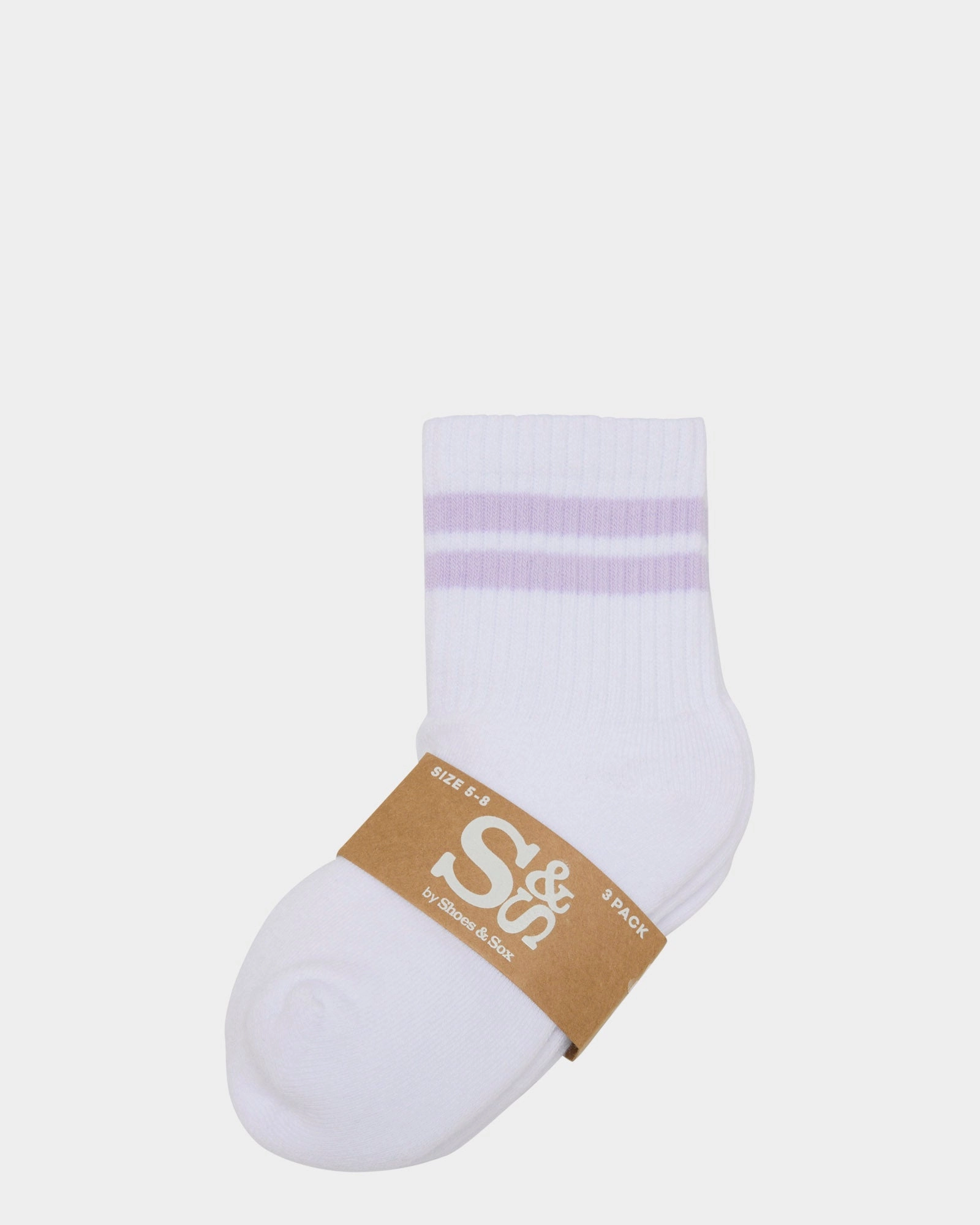 Stripe Sports Full Crew 3pack Pastel Multi