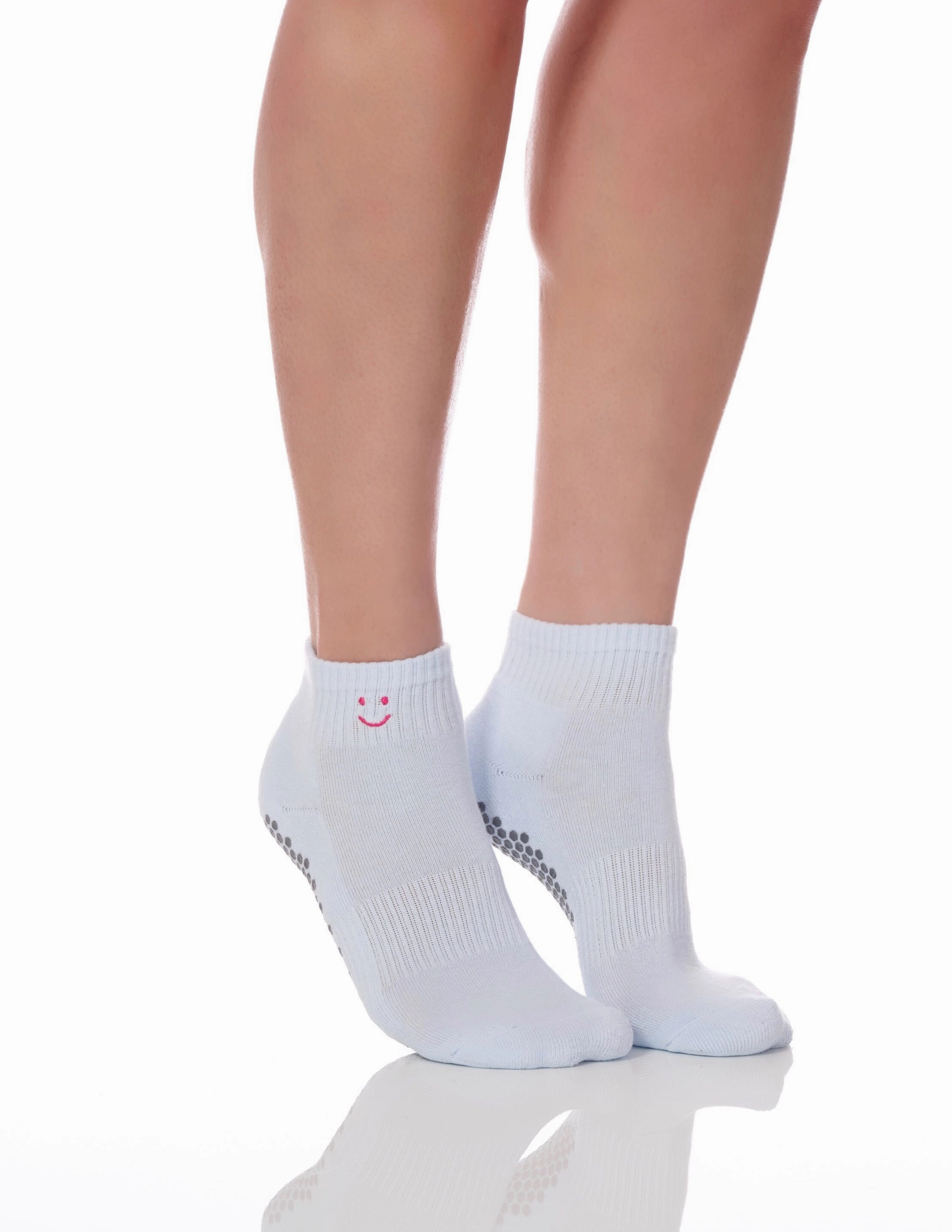 The Harlow Sock Baby Blue Smiley