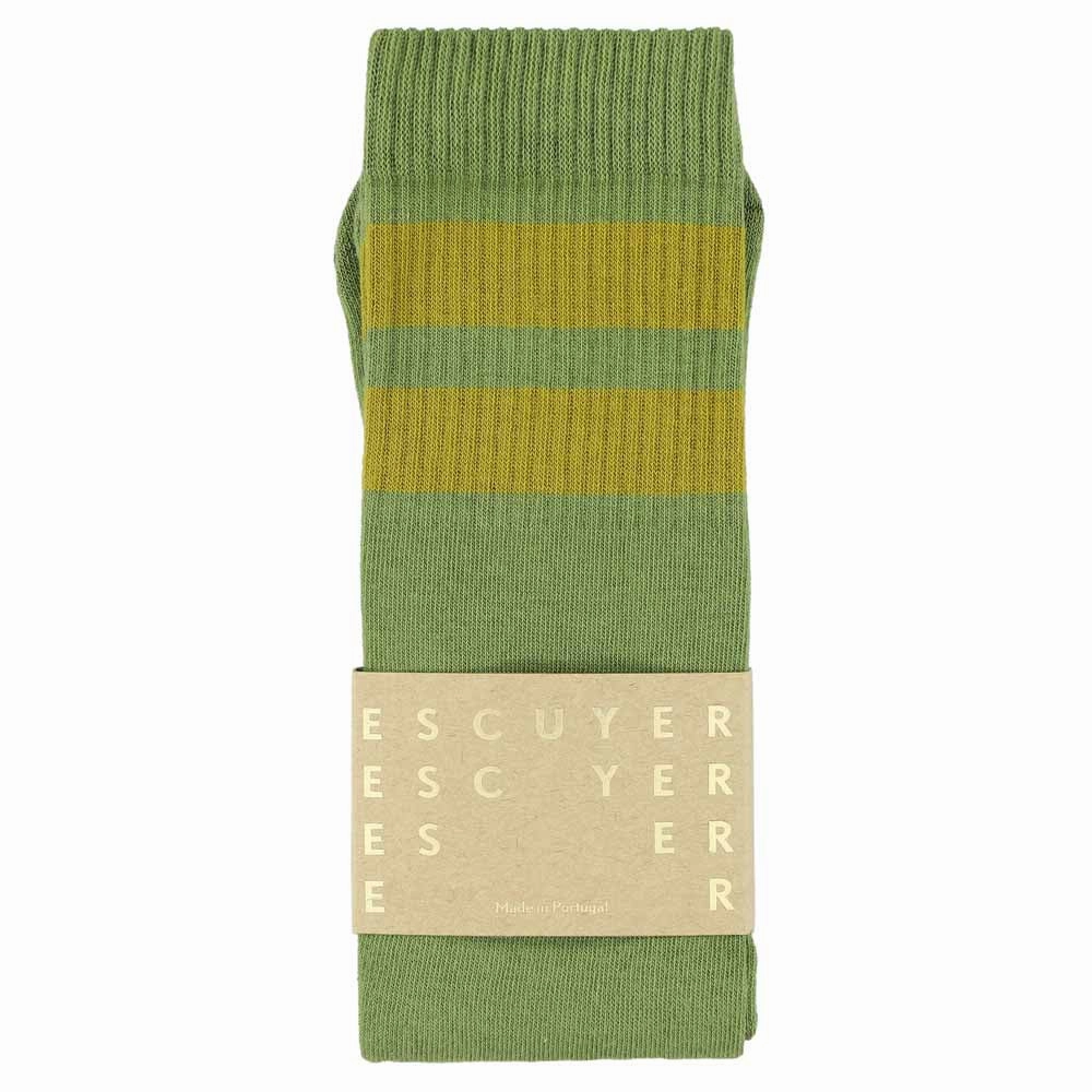 Unisex Tube Socks - Guacamole / Mustard