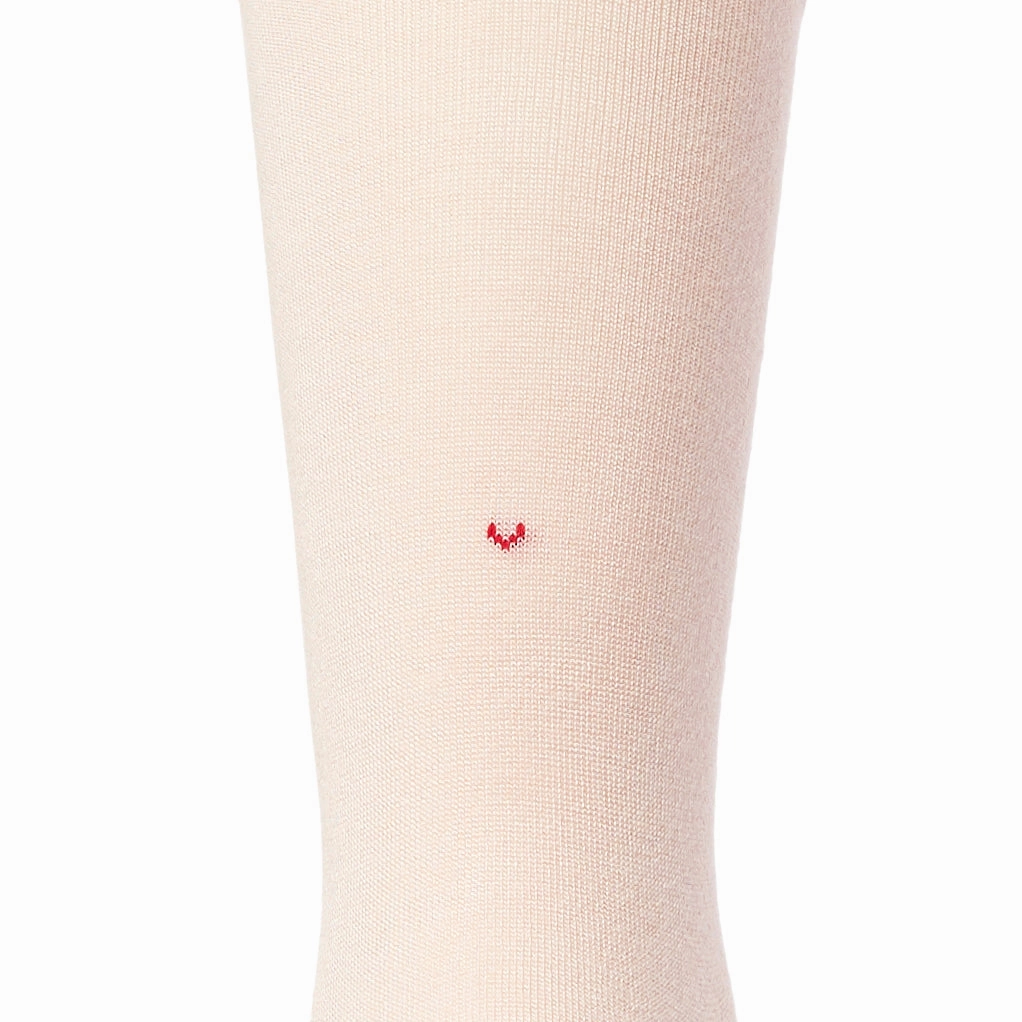 Women's Solid Love Heart Socks - Pink